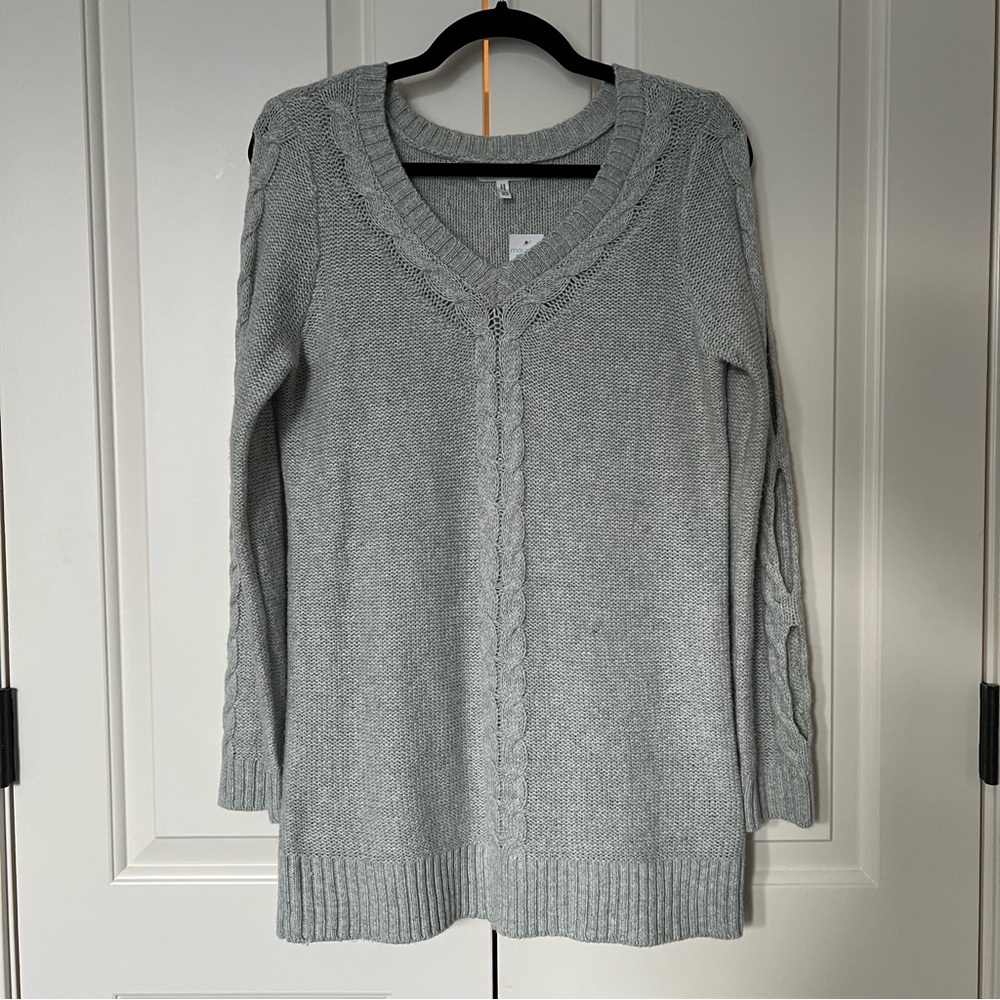 Maurices Gray Tunic Sweater Dress XS